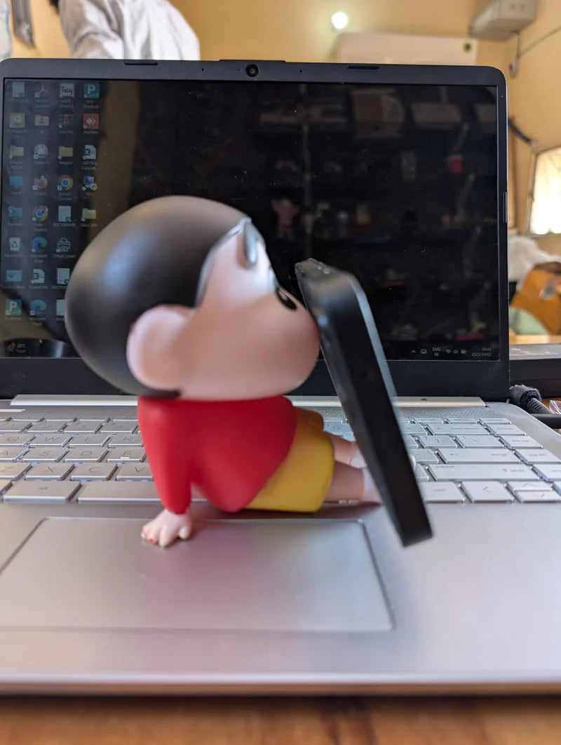 Shinbu: ShinChan Mobile Phone Stand, Cute Phone Holder for Desk & Tabletop Use for Daily Utility & Gifting