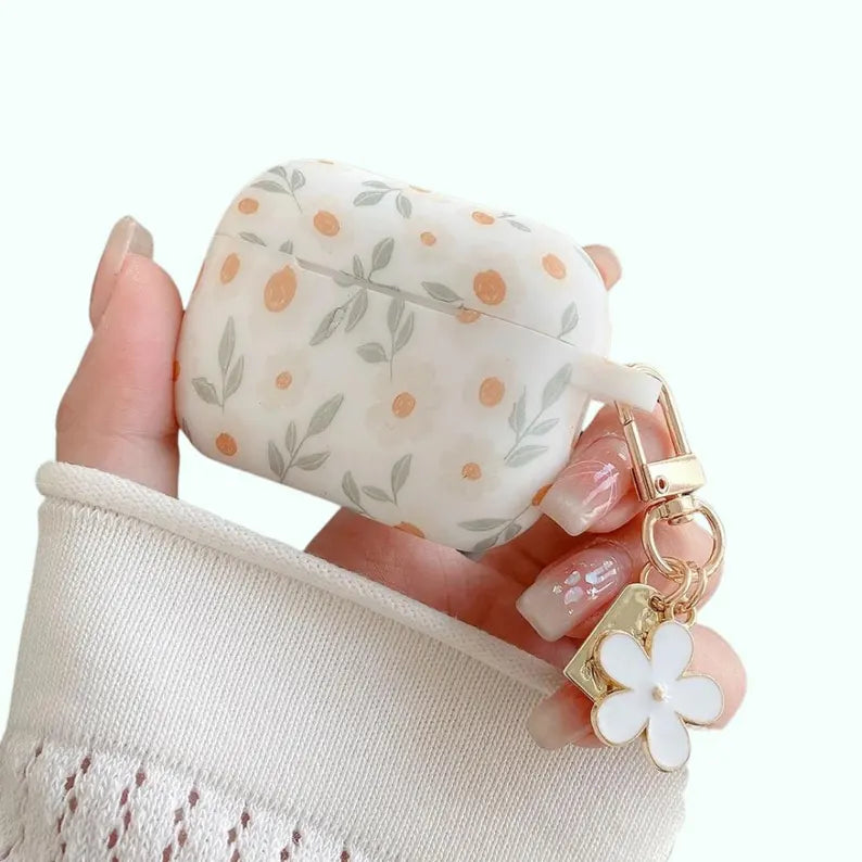 Flower Print AirPods Pro Case - Blooming Floral Protection Cover For Your AirPods 4