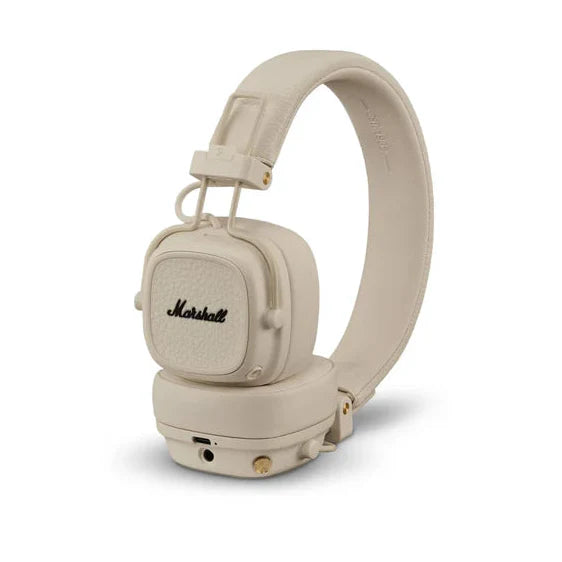 Marshall Major V β Wireless Bluetooth Headphones with Iconic Marshall Design, Custom-Tuned 40mm Drivers, 100+ Hour Battery Life, Fast Charging, Dual Mic for Calls, Foldable Travel-Friendly Build | Premium Sound | 1-Year Warranty | 14-Day Easy Returns |