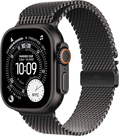 Apple Watch Ultra 3 (GPS + Cellular, 49mm) – Rugged Titanium Multisport Smartwatch with Always-On Retina Display, Advanced Health & Fitness Tracking, Satellite Communication, Precision GPS, Water-Resistant Design + Free Ocean Band
