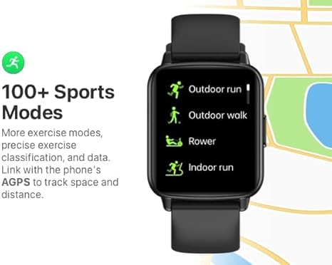 Smart Watch, 1.83" HD Smartwatch for Men Women (Answer/Make Calls), Fitness Watch with 100+ Sport Modes