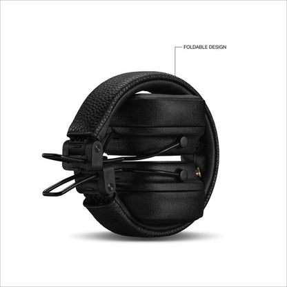 Marshall Major V – Wireless Bluetooth Headphones with Iconic Marshall Design, Custom-Tuned 40mm Drivers, 100+ Hour Battery Life, Fast Charging, Dual Mic for Calls, Foldable Travel-Friendly Build | Premium Sound | 1-Year Warranty | 14-Day Easy Returns |