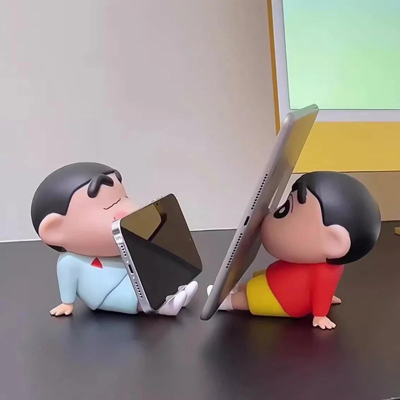 Shinbu: ShinChan Mobile Phone Stand, Cute Phone Holder for Desk & Tabletop Use for Daily Utility & Gifting