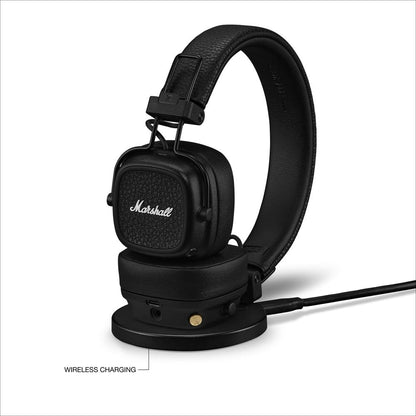 Marshall Major V – Wireless Bluetooth Headphones with Iconic Marshall Design, Custom-Tuned 40mm Drivers, 100+ Hour Battery Life, Fast Charging, Dual Mic for Calls, Foldable Travel-Friendly Build | Premium Sound | 1-Year Warranty | 14-Day Easy Returns |