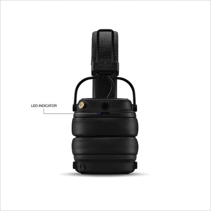 Marshall Major V – Wireless Bluetooth Headphones with Iconic Marshall Design, Custom-Tuned 40mm Drivers, 100+ Hour Battery Life, Fast Charging, Dual Mic for Calls, Foldable Travel-Friendly Build | Premium Sound | 1-Year Warranty | 14-Day Easy Returns |