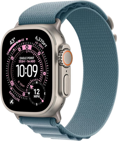 Apple Watch Ultra 3 (GPS + Cellular, 49mm) – Rugged Titanium Multisport Smartwatch with Always-On Retina Display, Advanced Health & Fitness Tracking, Satellite Communication, Precision GPS, Water-Resistant Design + Free Ocean Band