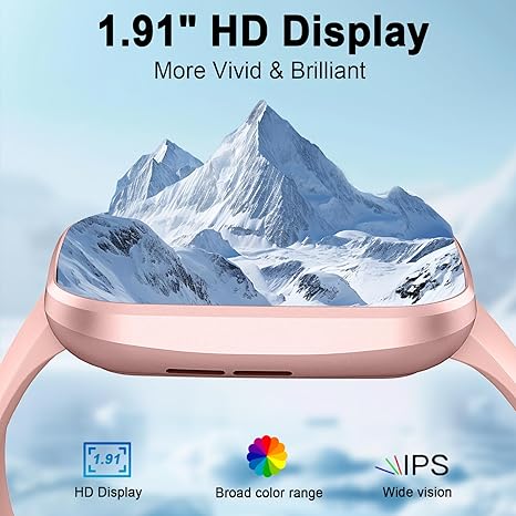 Smart Watch(Answer/Make Call), 1.91" Smartwatch for Men Women, NEW Fitness Watch with 110+ Sport Modes, Fitness Activity Tracke with Pedometer/Sleep Monitor/Heart Rate/IP68 Waterproof, for Android iOS