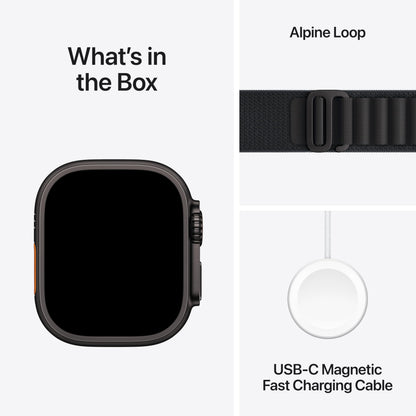 Apple Watch Ultra 3 (GPS + Cellular, 49mm) – Rugged Titanium Multisport Smartwatch with Always-On Retina Display, Advanced Health & Fitness Tracking, Satellite Communication, Precision GPS, Water-Resistant Design + Free Ocean Band