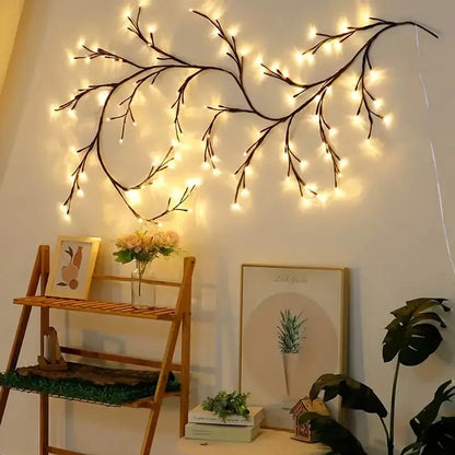 VineGlow: Enchanted Willow Vine Tree Light with 160 LED Fairy Lights & Remote Control for Magical Home Décor