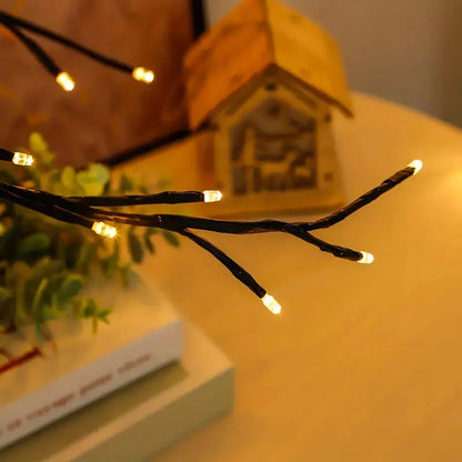 VineGlow: Enchanted Willow Vine Tree Light with 160 LED Fairy Lights & Remote Control for Magical Home Décor