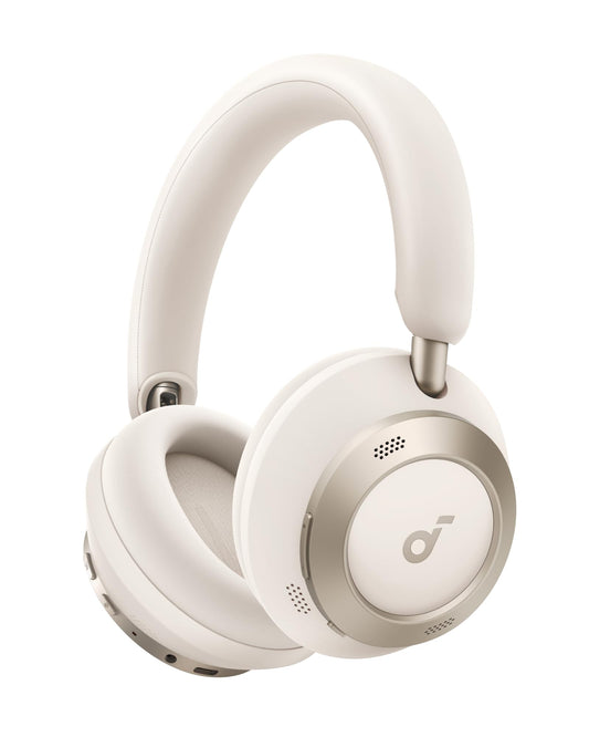 Soundcore Space One Pro – Foldable Wireless Over-Ear Headphones with Adaptive ANC, Hi-Res LDAC Audio, 60H Battery Life, 6-Mic Clear Calls, Fast Charge (5 Min = 8H Playtime), Travel-Ready Comfort + Free Carry Case | 1-Year Warranty | Easy 14-Day Returns