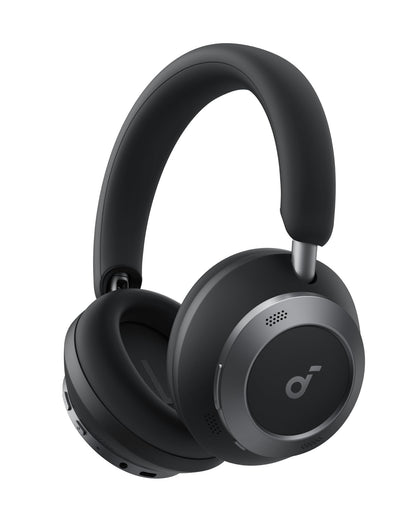 Soundcore Space One Pro – Foldable Wireless Over-Ear Headphones with Adaptive ANC, Hi-Res LDAC Audio, 60H Battery Life, 6-Mic Clear Calls, Fast Charge (5 Min = 8H Playtime), Travel-Ready Comfort + Free Carry Case | 1-Year Warranty | Easy 14-Day Returns