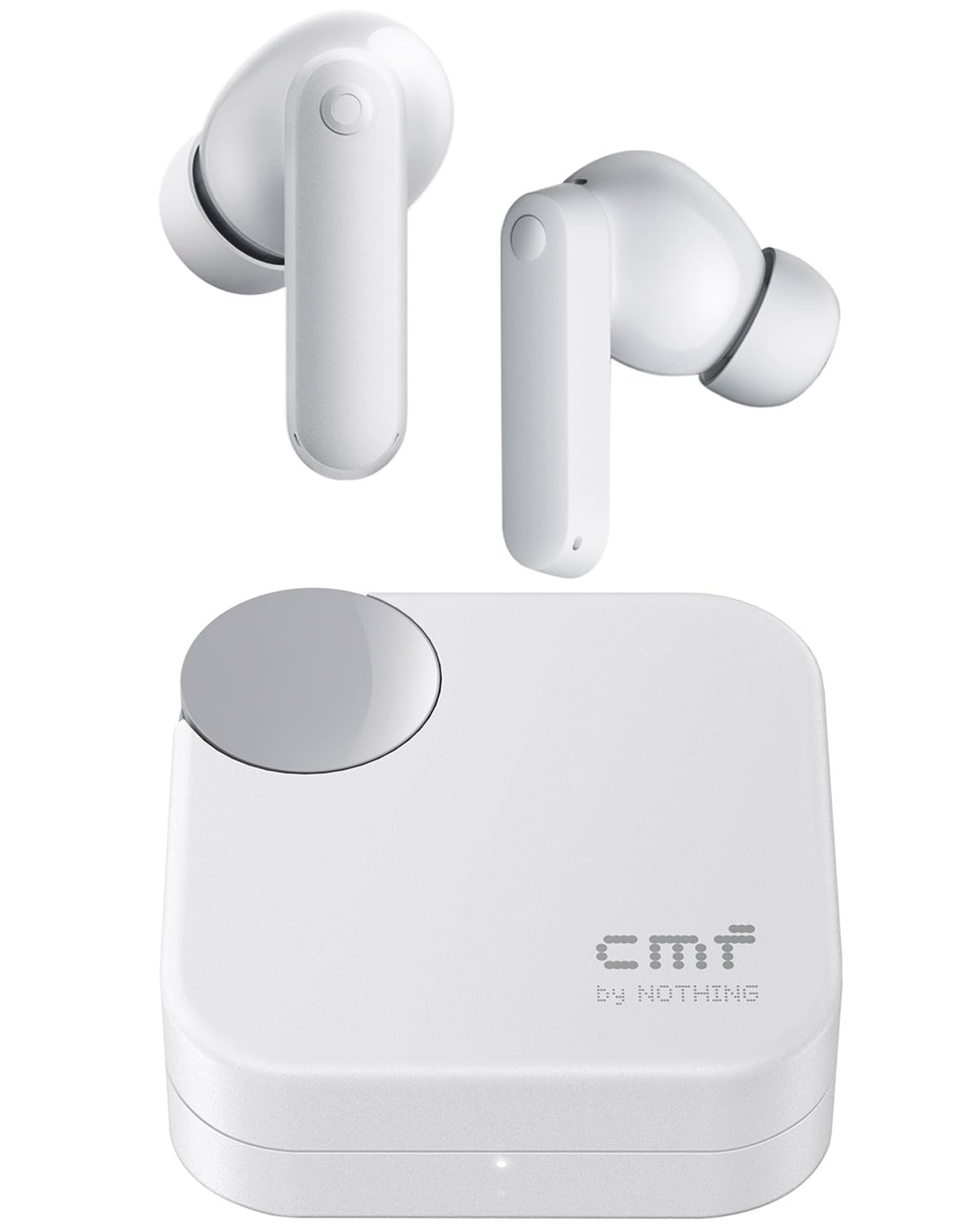 CMF Buds 2a – Wireless ANC Earbuds with 42dB Hybrid Noise Cancellation, Deep Bass 12.4mm Drivers, Quad Mic Clear Calls, Bluetooth Connectivity, Sport-Fit Design & Fast Charging Case | 1-Year Warranty | Easy 14-Day Returns