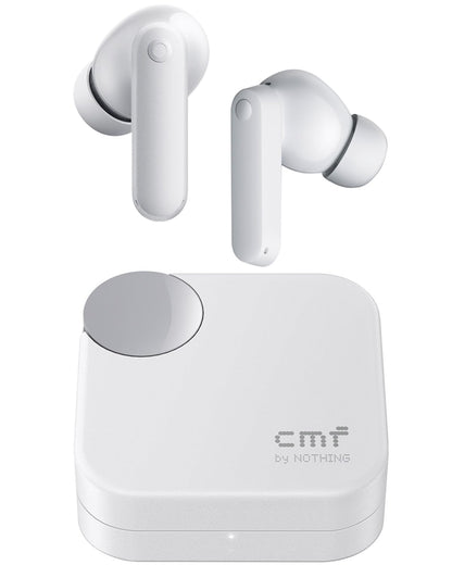 CMF Buds 2a – Wireless ANC Earbuds with 42dB Hybrid Noise Cancellation, Deep Bass 12.4mm Drivers, Quad Mic Clear Calls, Bluetooth Connectivity, Sport-Fit Design & Fast Charging Case | 1-Year Warranty | Easy 14-Day Returns