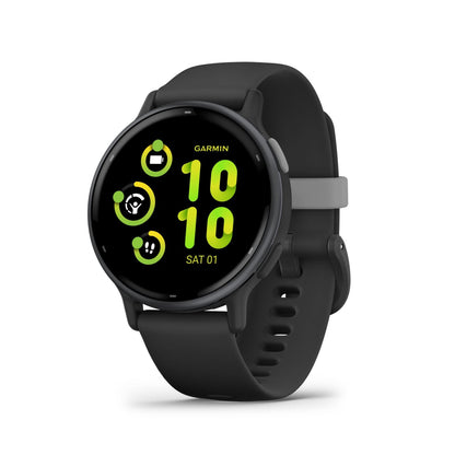 Garmin Vivoactive 5 – GPS Health & Fitness Smartwatch with AMOLED Display, Advanced Heart Rate & Sleep Tracking, Built-In GPS, Up to 11-Day Battery Life, Smart Notifications, Lightweight Aluminum Design + Free Magnetic Charger