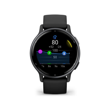 Garmin Vivoactive 5 – GPS Health & Fitness Smartwatch with AMOLED Display, Advanced Heart Rate & Sleep Tracking, Built-In GPS, Up to 11-Day Battery Life, Smart Notifications, Lightweight Aluminum Design + Free Magnetic Charger