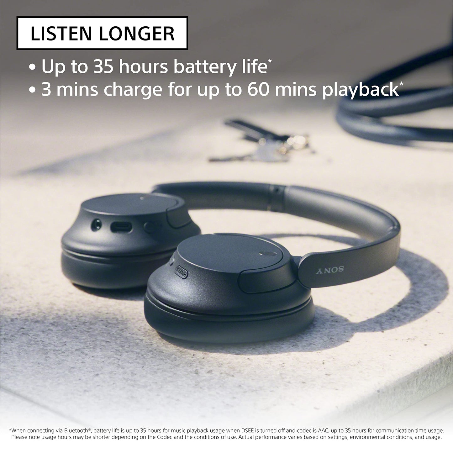 Sony WH-CH720N – Wireless Noise Cancelling Headphones with Crystal-Clear Calls, Deep Bass Stereo Sound, Bluetooth Connectivity, Alexa Built-In, Lightweight Over-Ear Comfort, Long Battery Life + Free AUX Cable | 1-Year Warranty | Easy 14-Day Returns