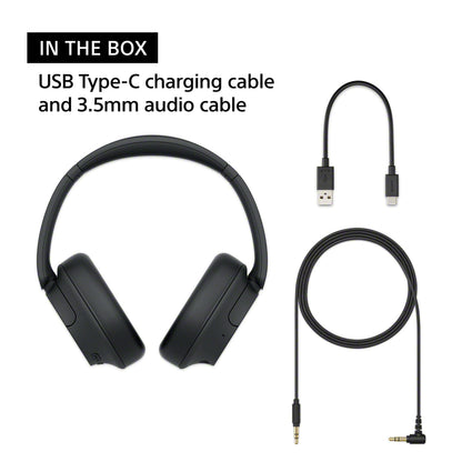 Sony WH-CH720N – Wireless Noise Cancelling Headphones with Crystal-Clear Calls, Deep Bass Stereo Sound, Bluetooth Connectivity, Alexa Built-In, Lightweight Over-Ear Comfort, Long Battery Life + Free AUX Cable | 1-Year Warranty | Easy 14-Day Returns