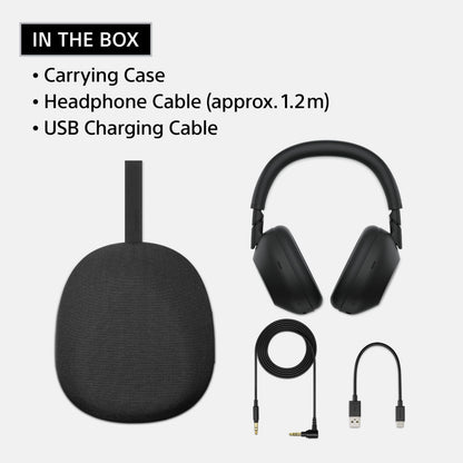 Sony WH-1000XM6 – Premium Wireless Noise Cancelling Headphones with HD NC Processor QN3, 12-Mic Clear Calls, Adaptive Noise Cancellation, Studio-Quality Hi-Res Audio, All-Day Comfort & Fast Charging + Free Carry Case | 1-Year Warranty
