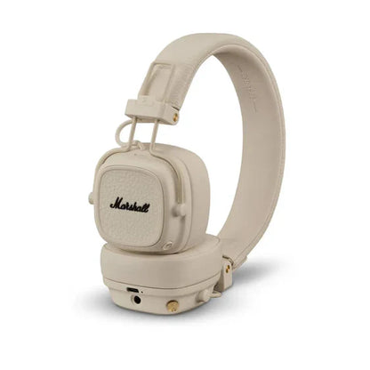 Marshall Major V – Wireless Bluetooth Headphones with Iconic Marshall Design, Custom-Tuned 40mm Drivers, 100+ Hour Battery Life, Fast Charging, Dual Mic for Calls, Foldable Travel-Friendly Build | Premium Sound | 1-Year Warranty | 14-Day Easy Returns |